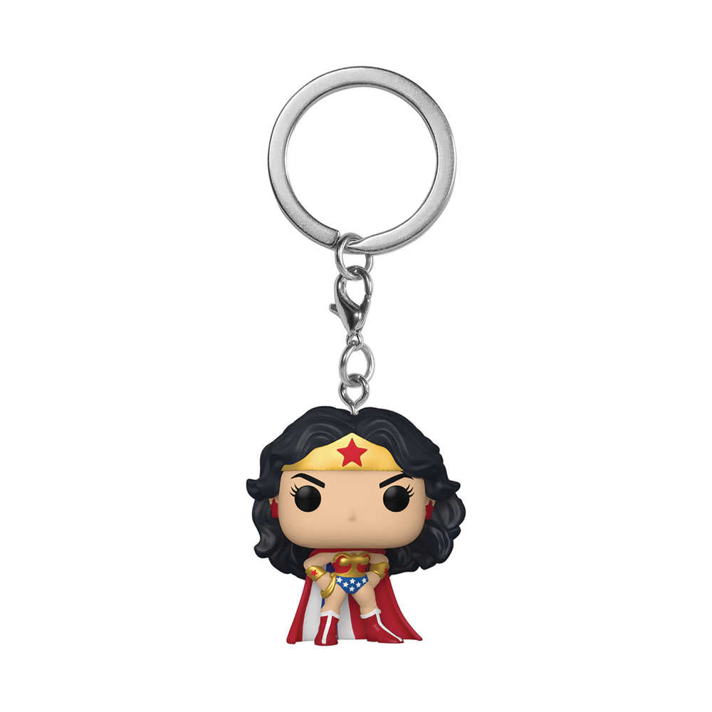 Pocket Pop Wonder Woman 80th Classic with Cape Ww Keychain