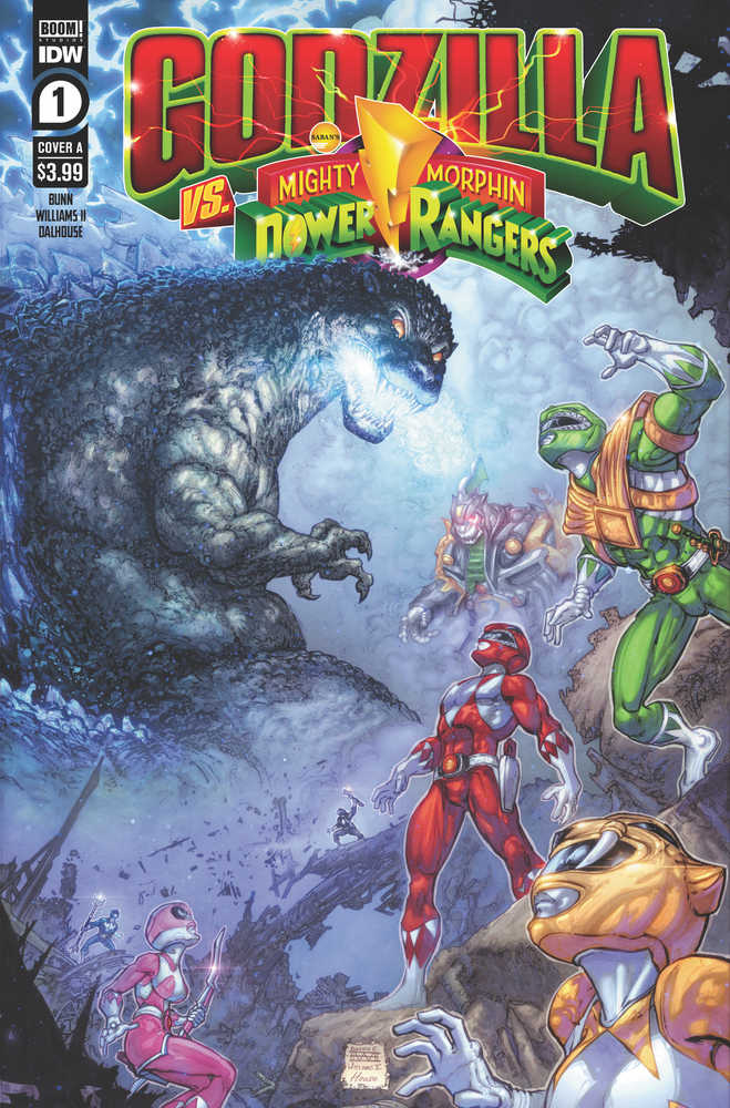 Godzilla vs Mmpr #1 (Of 5) Cover A Freddie Williams II