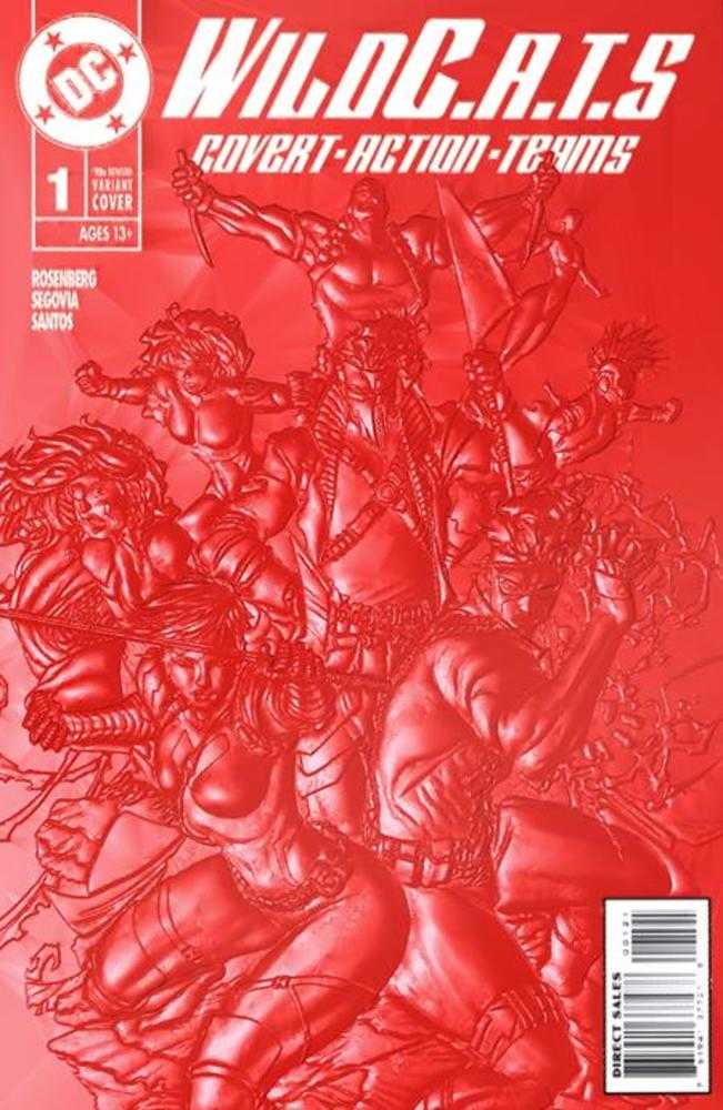 Wildcats #1 Cover E Brett Booth & Sandra Hope 90s Cover Month Foil Multi-Level Embossed Card Stock Variant Allocations May Occur