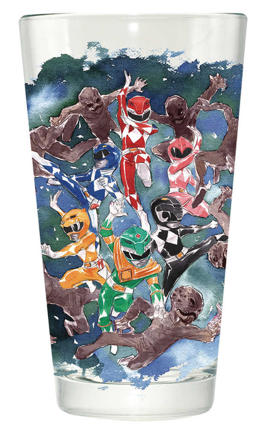 Power Rangers Ranger Watercolor Previews Exclusive Pint Glass