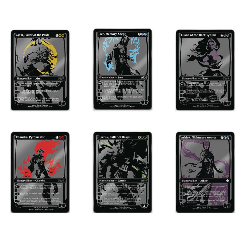 Magic The Gathering Previews Exclusive Limited Edition Planeswalkers Ar 6pc Gift Set