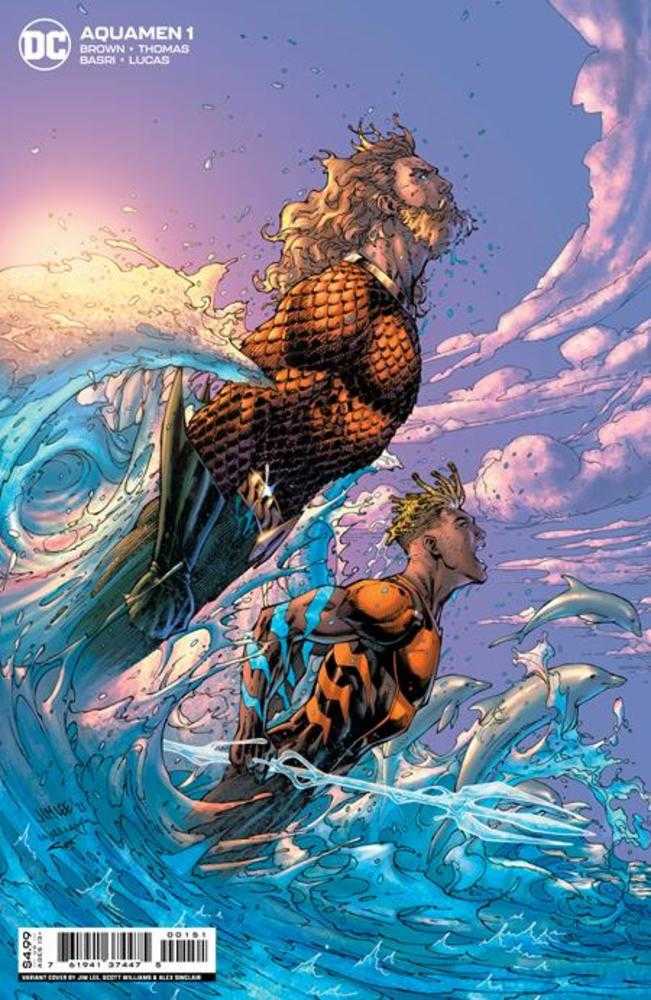 Aquamen #1 Cover F 1 in 25 Jim Lee & Scott Williams Card Stock Variant
