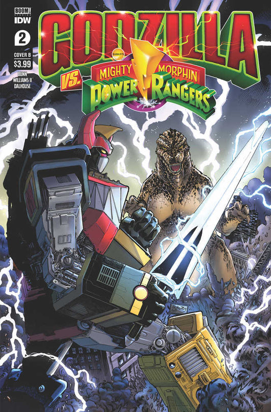 Godzilla vs Mmpr #2 (Of 5) Cover B Netho Diaz