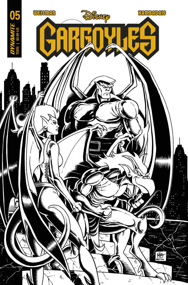 Gargoyles #5 Cover V 7 Copy Foc Variant Edition Haeser Line Art