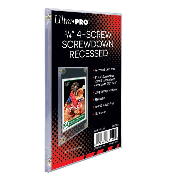 Screwdown: 1/4" Recessed