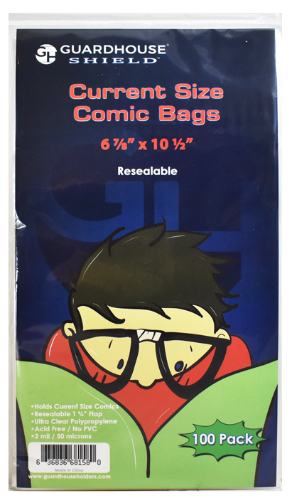 Current Size Comic Bags Resealable
