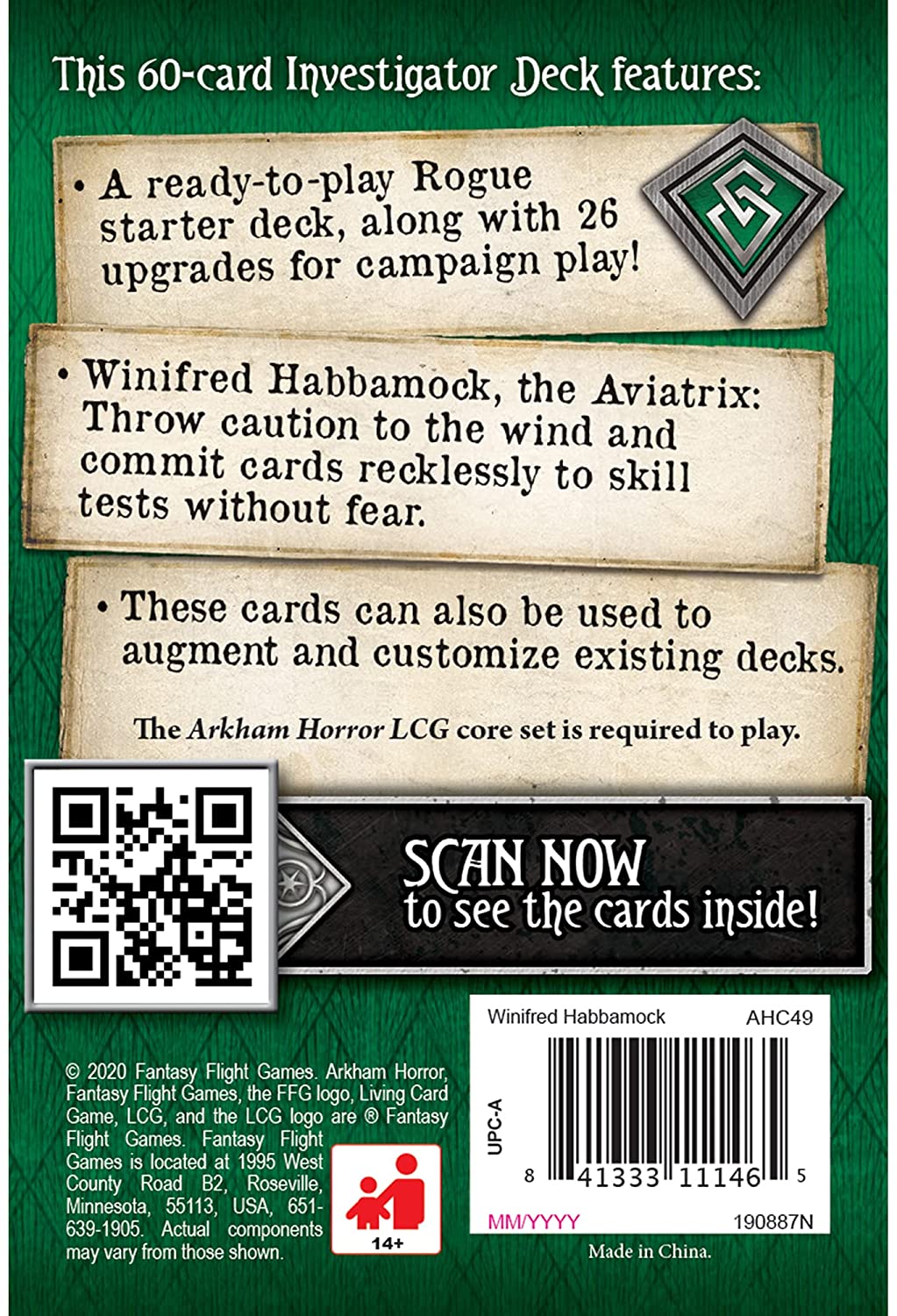Arkham Horror: The Card Game - Winifred Habbamock Starter Deck