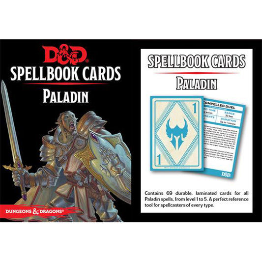 D&D 5th Edition: Spellbook Cards: Paladin Deck (69 Cards).