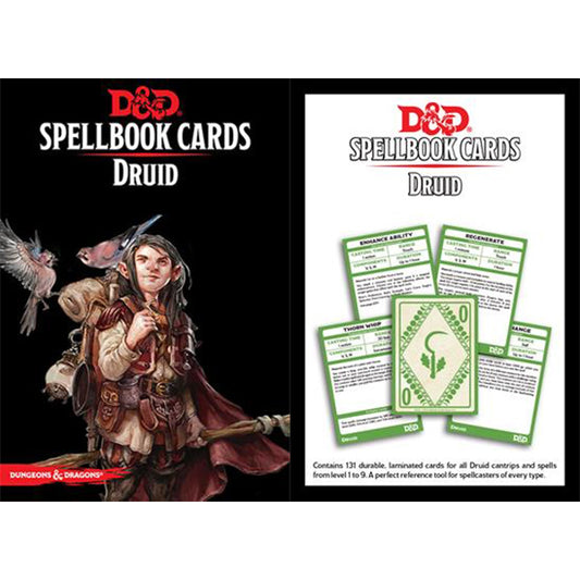 D&D 5th Edition: Spellbook Cards: Druid Deck (131 Cards).