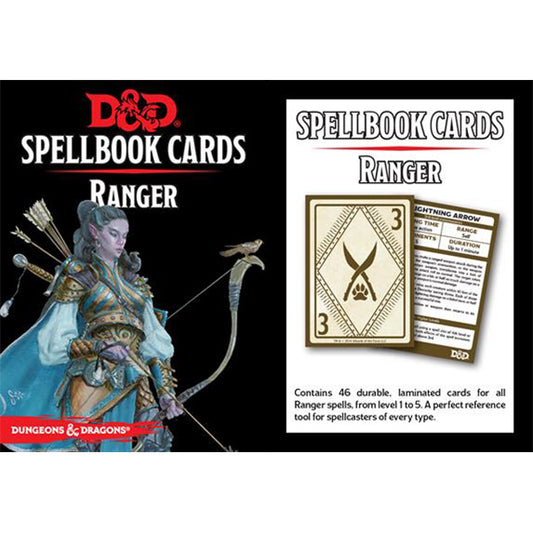 D&D 5th Edition: Spellbook Cards: Ranger Deck (46 Cards).