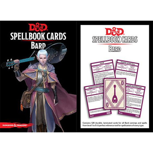 D&D 5th Edition: Spellbook Cards: Bard Deck (128 Cards).